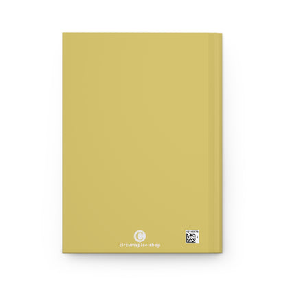 Michigan Upper Peninsula Hardcover Journal (Plum Yellow w/ Plum Outline) | Ruled - 150pgs