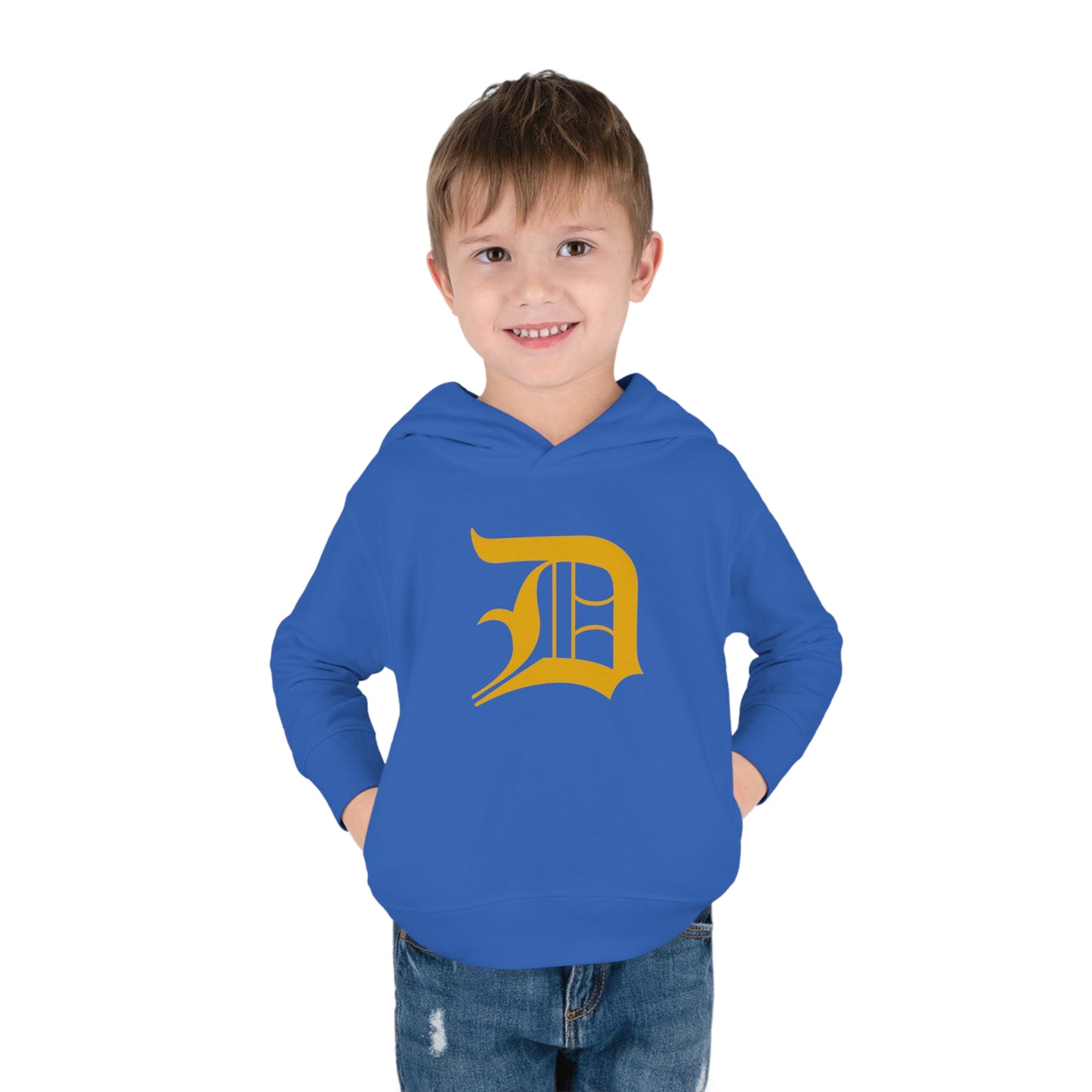 Detroit 'Old English D' Hoodie (Gold) | Unisex Toddler