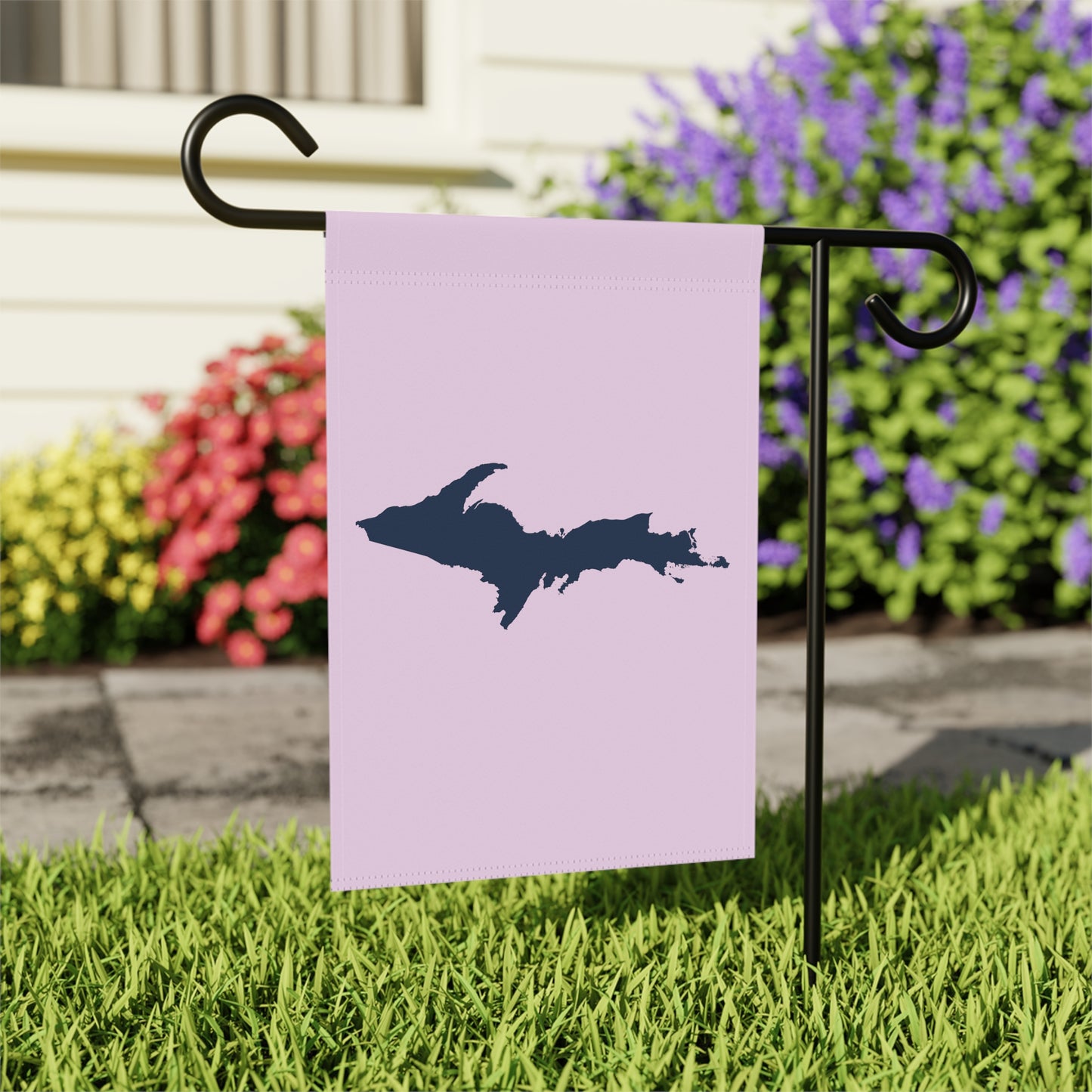 Michigan Upper Peninsula Home & Garden Flag (w/ UP Outline) | Pale Lavender