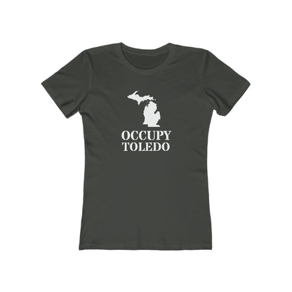 'Occupy Toledo' T-Shirt (w/ Corrected MI Outline) | Women's Boyfriend Cut