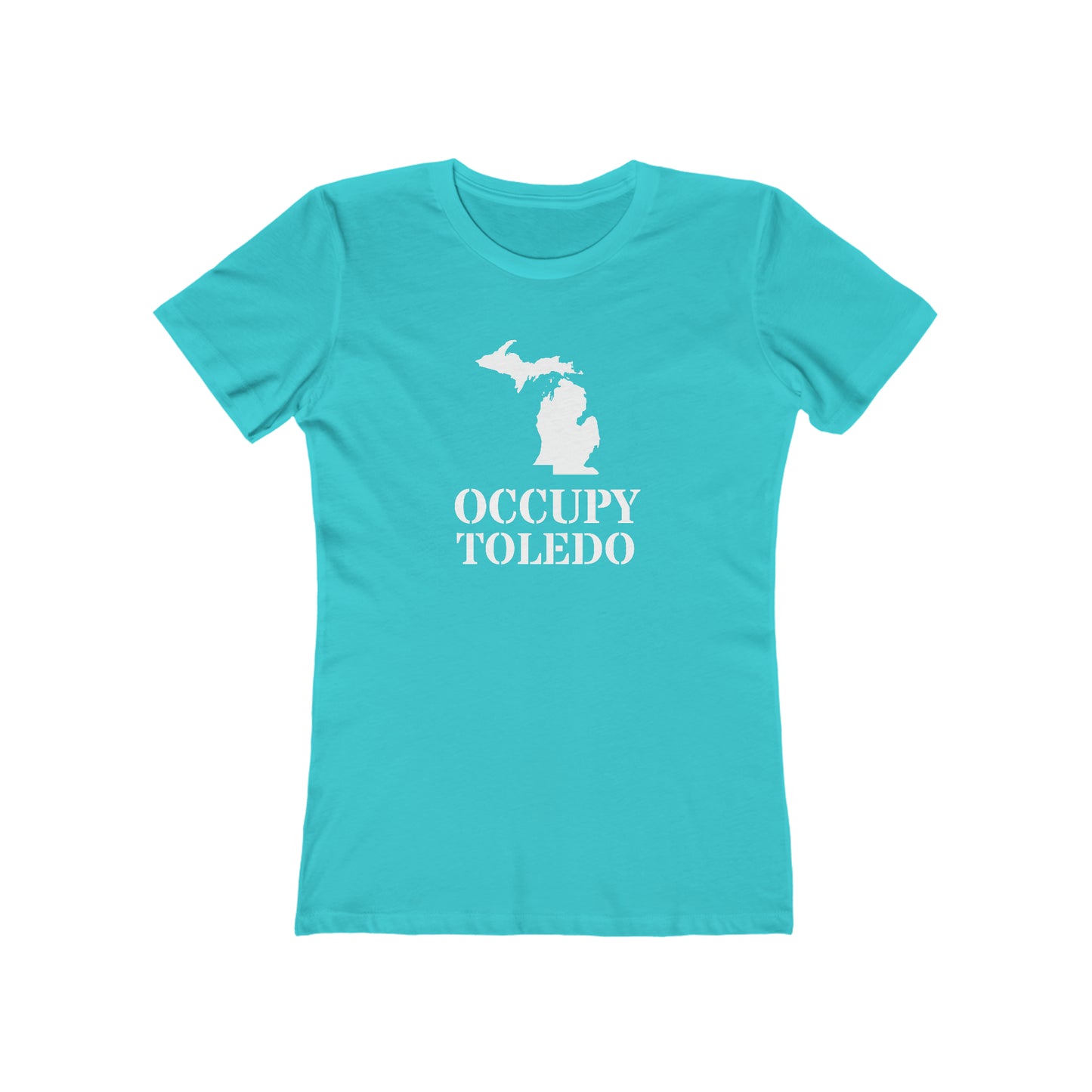 'Occupy Toledo' T-Shirt (w/ Corrected MI Outline) | Women's Boyfriend Cut