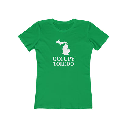 'Occupy Toledo' T-Shirt (w/ Corrected MI Outline) | Women's Boyfriend Cut