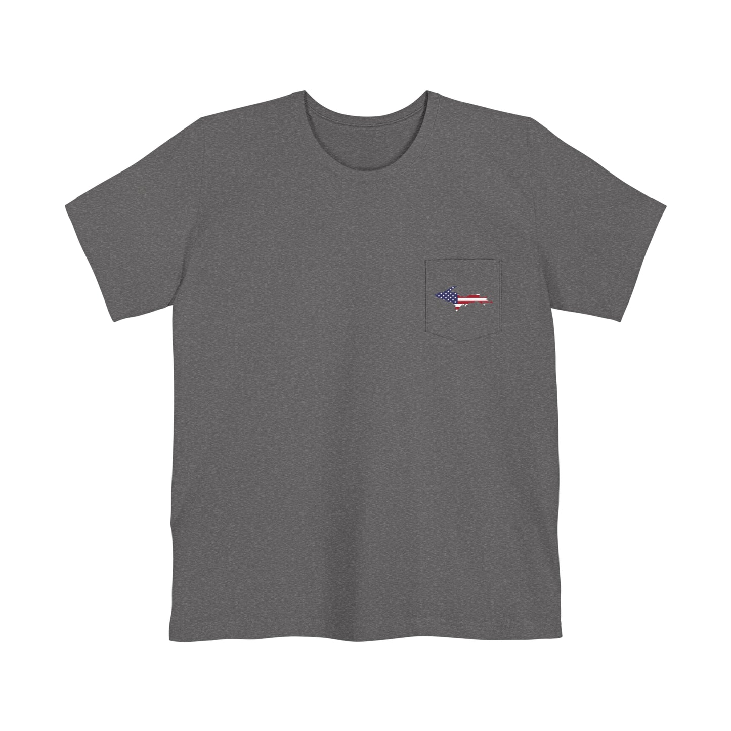 Michigan Upper Peninsula Pocket T-Shirt (w/ UP USA Flag) | Unisex Standard