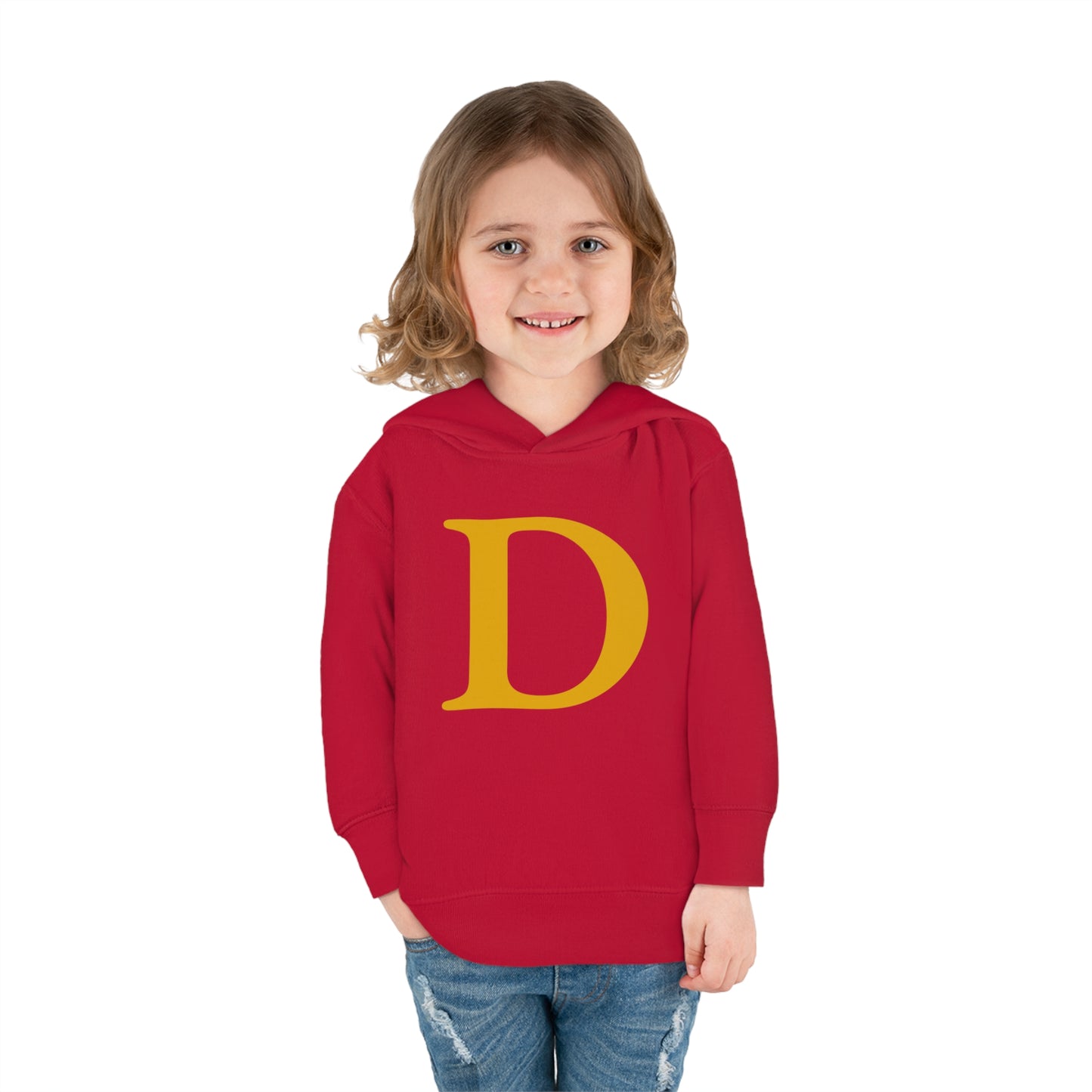 Detroit 'Old French D' Hoodie (Gold Full Body Outline) | Unisex Toddler