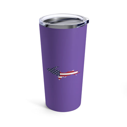 Michigan Upper Peninsula Tumbler (w/ UP USA Flag) | Lake Iris - 20oz