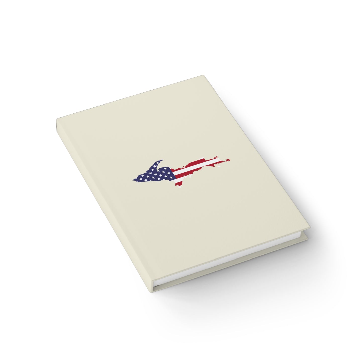 Michigan Upper Peninsula Blank Sketchbook (w/ UP USA Flag) | Ivory White