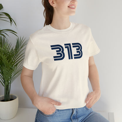 Detroit '313' T-Shirt (1970s Audiophile Font) | Unisex Standard Fit