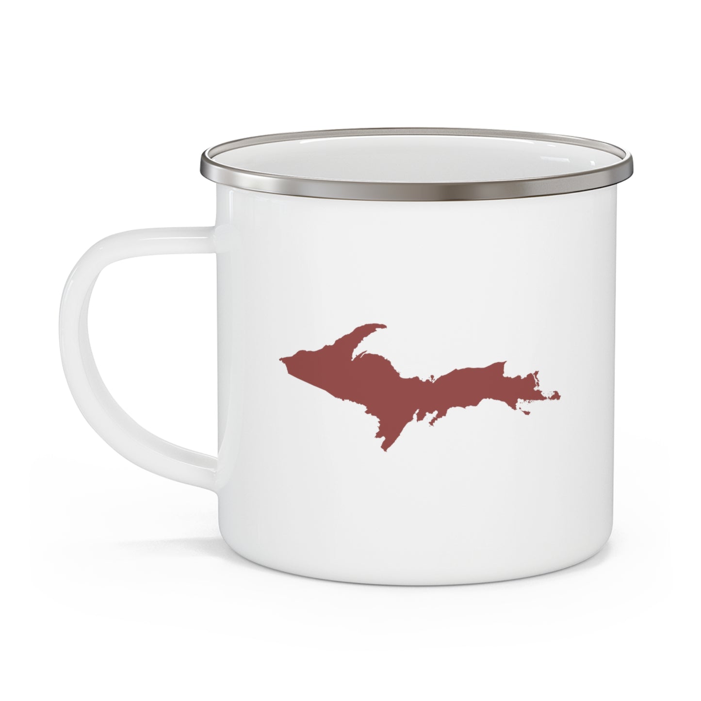 Michigan Upper Peninsula Camping Mug (Ore Dock Red Outline) | 12oz