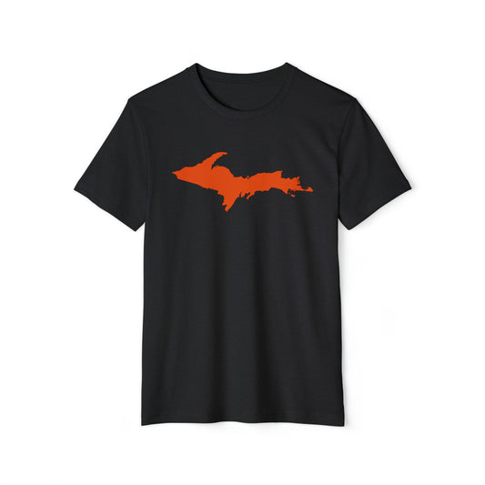 Michigan Upper Peninsula T-Shirt (w/ Orange UP Outline) | Unisex Recycled Organic