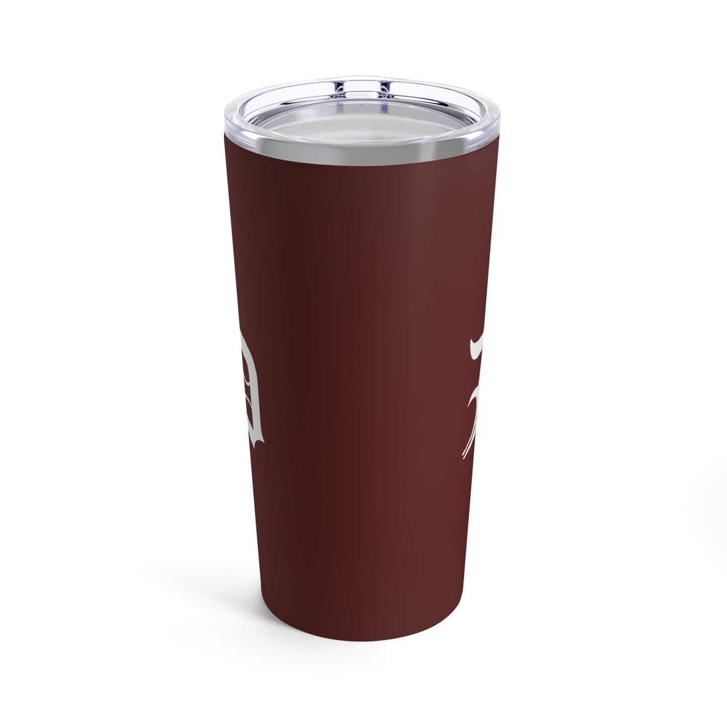 Detroit 'Old English D' Tumbler | Cherrywood Color - 20oz