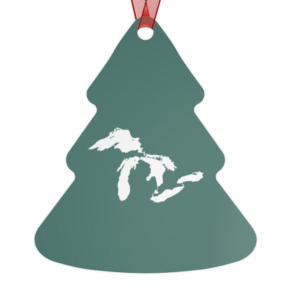 Great Lakes Christmas Ornament | Metal - Copper Green