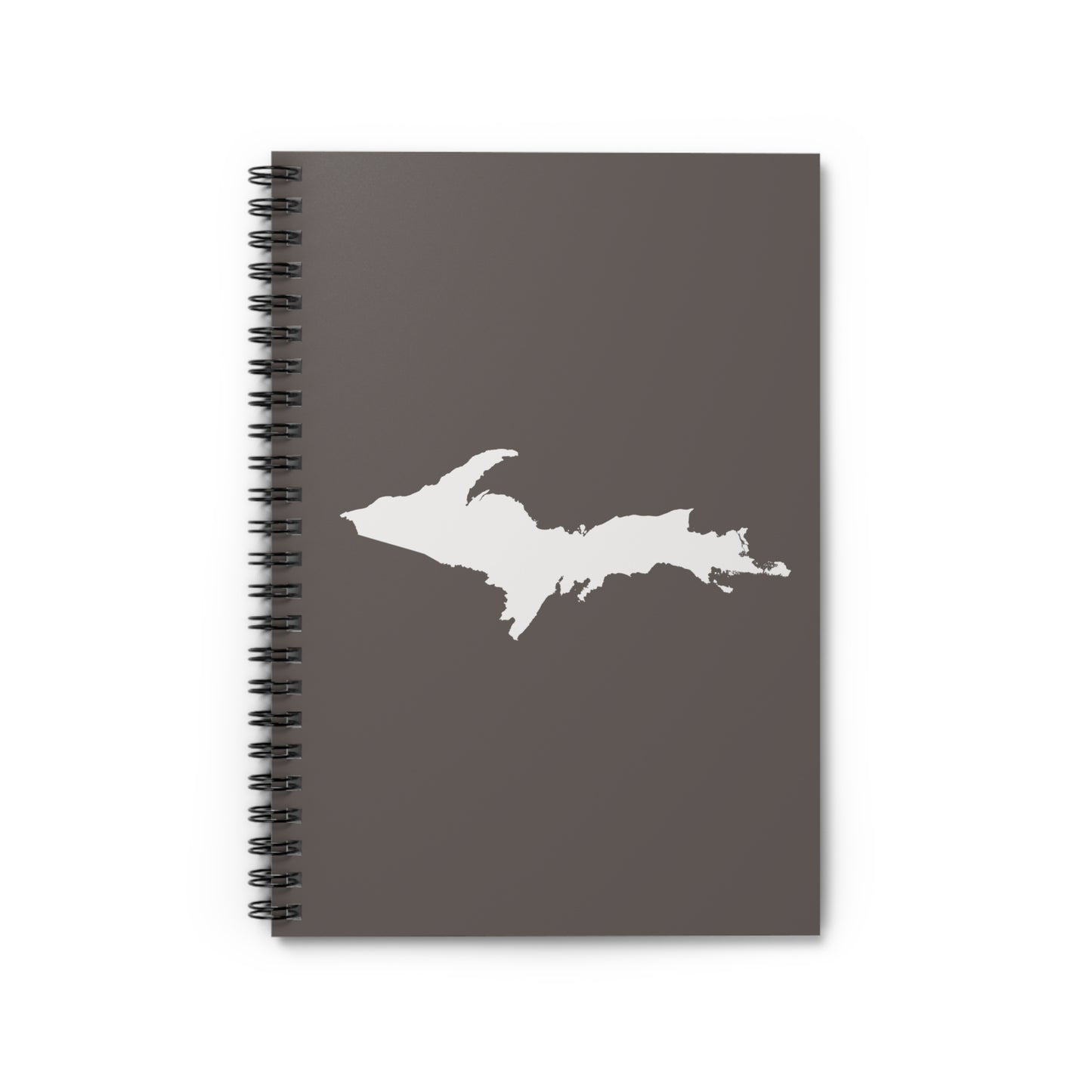 Michigan Upper Peninsula Spiral Notebook (w/ UP Outline) | Warren Tank Grey