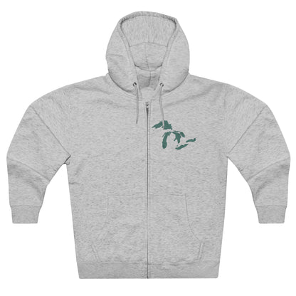 Great Lakes Hoodie (Copper Green, Mini) | Unisex Full Zip