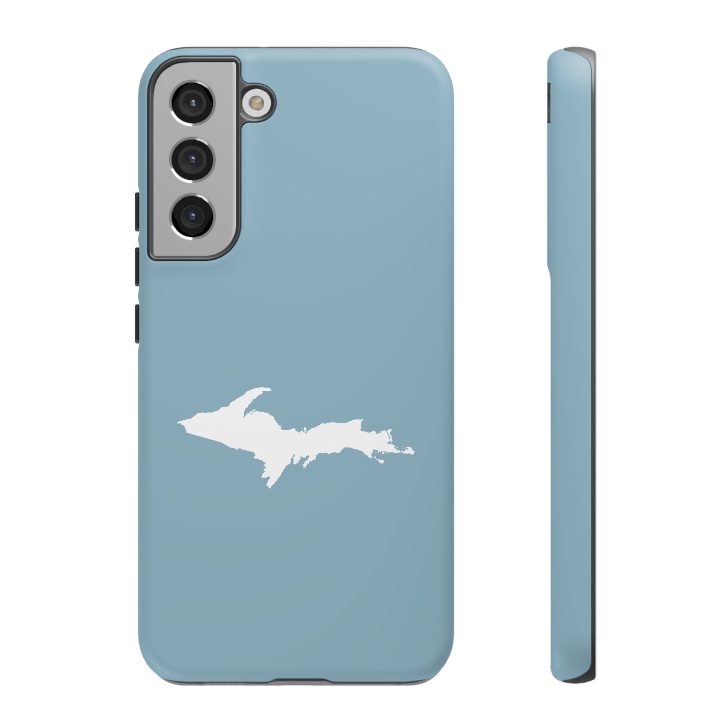 Michigan Upper Peninsula Tough Phone Case (Opal Color w/ UP Outline) | Samsung & Pixel Android