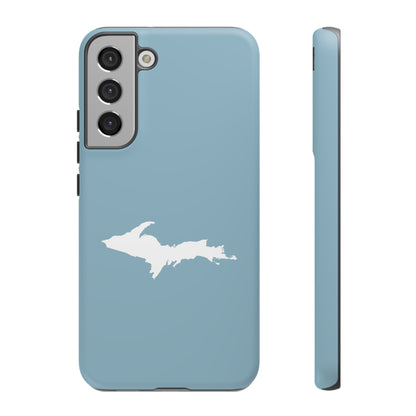 Michigan Upper Peninsula Tough Phone Case (Opal Color w/ UP Outline) | Samsung & Pixel Android