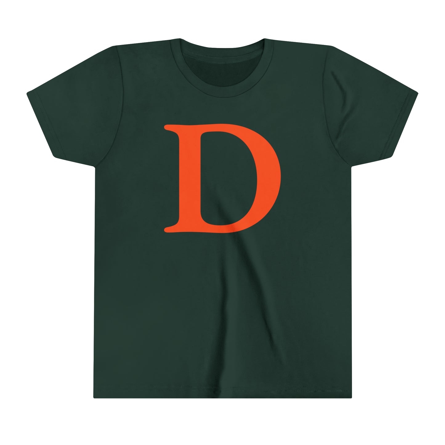 Detroit 'Old French D' T-Shirt (Maple Leaf Orange) | Youth Short Sleeve