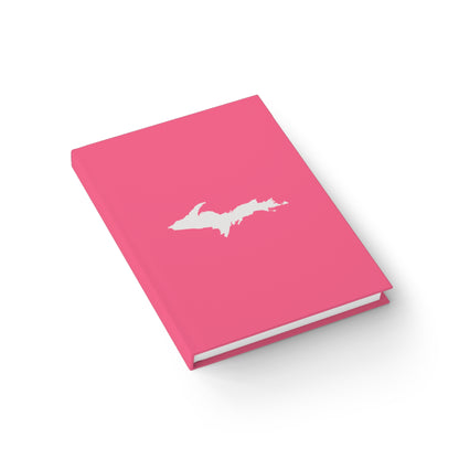 Michigan Upper Peninsula Blank Sketchbook (w/ UP Outline) | Rhodochrosite Pink