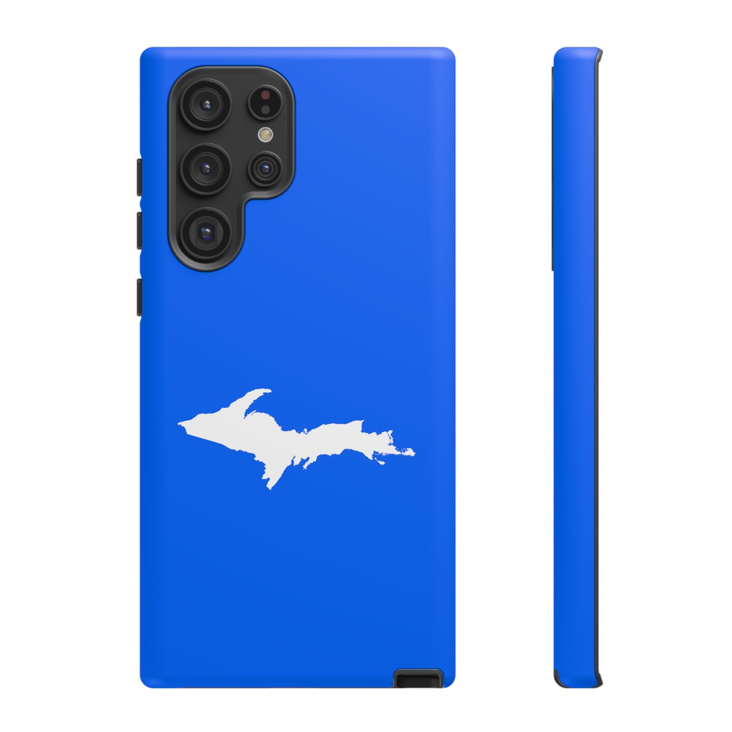 Michigan Upper Peninsula Tough Phone Case (Motor Town Blue w/ UP Outline) | Samsung & Pixel Android