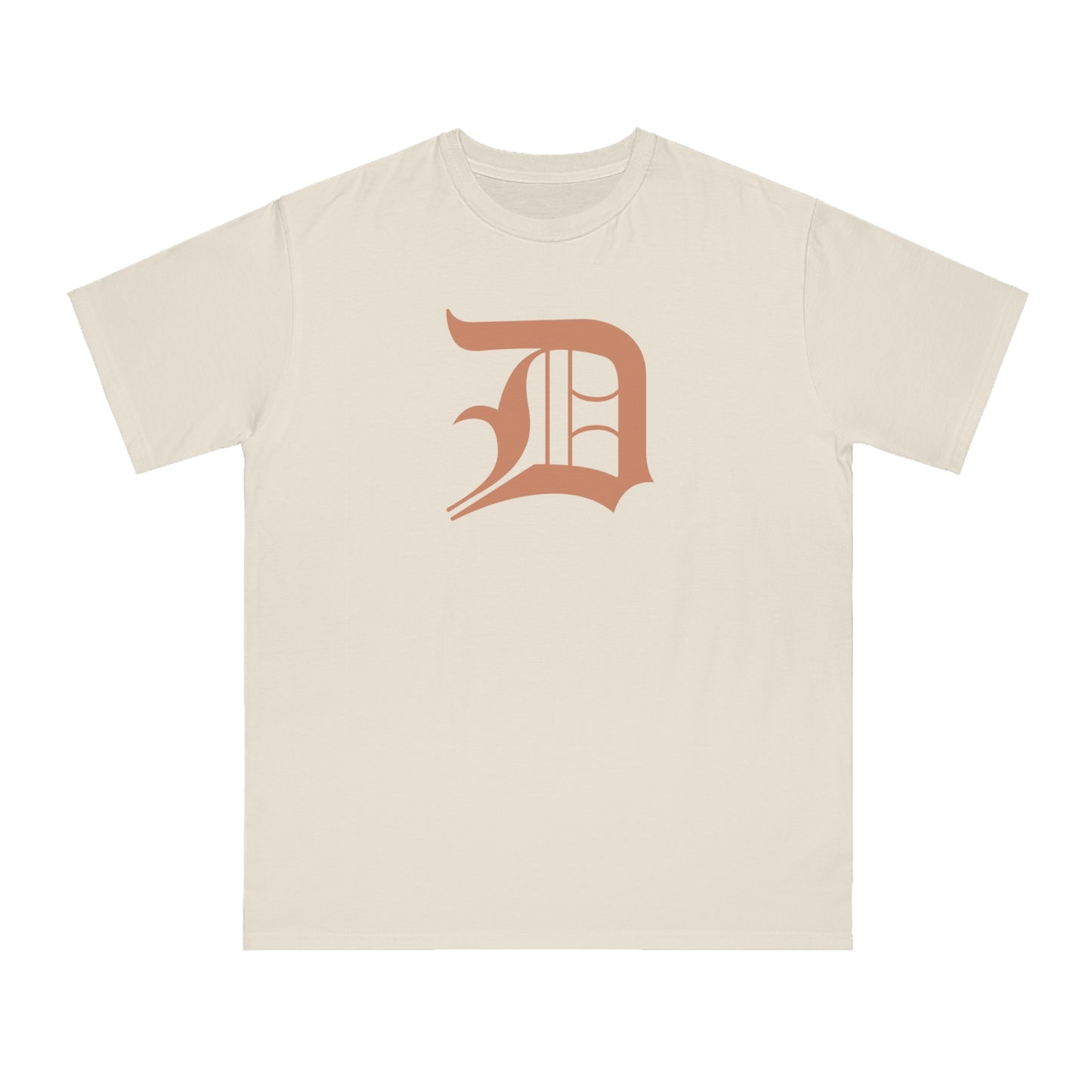 Detroit 'Old English D' T-Shirt (Copper Color) | Unisex Organic