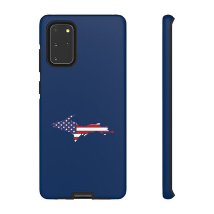 Michigan Upper Peninsula Tough Phone Case (Old Glory Blue w/ UP USA Flag Outline) | Samsung & Pixel Android