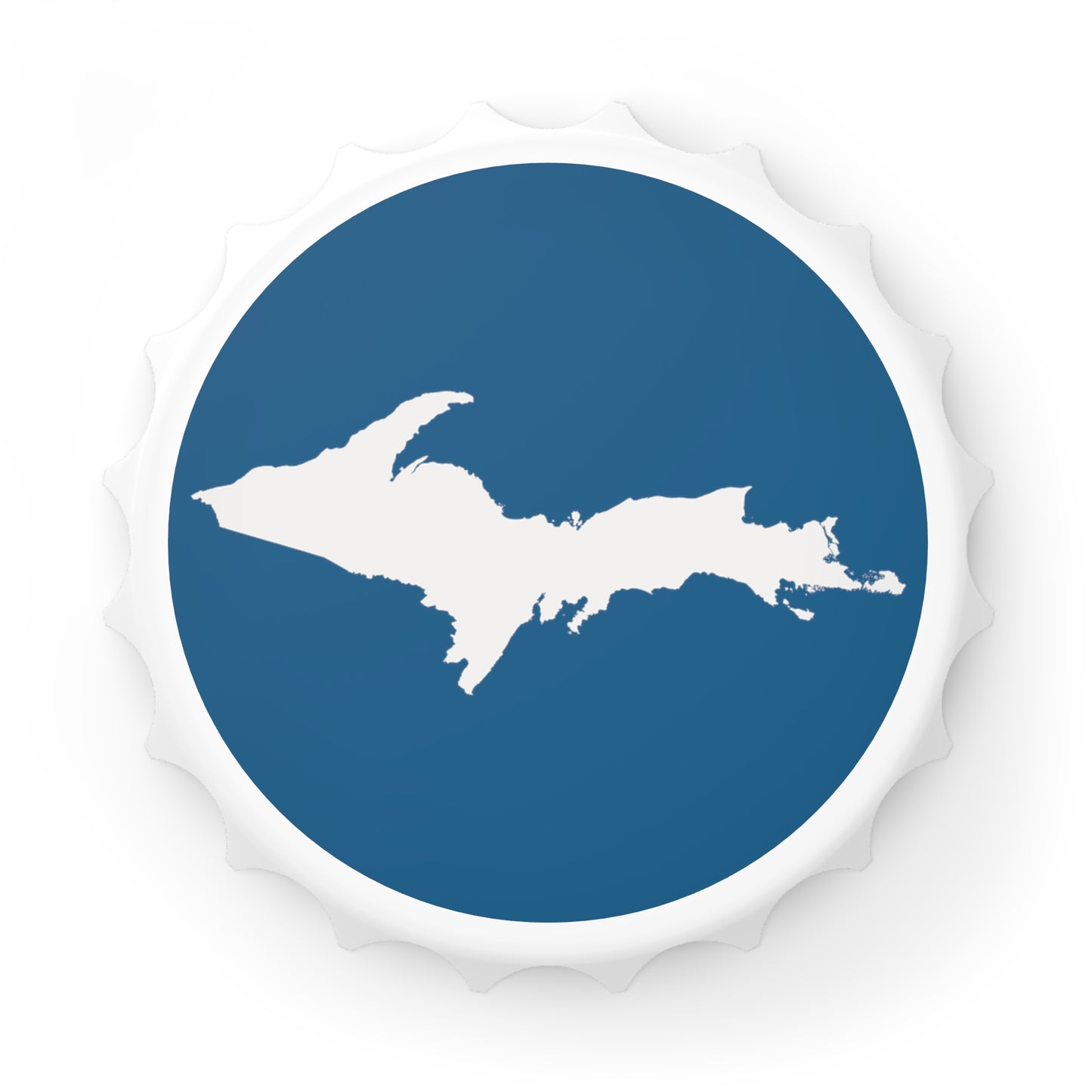 Michigan Upper Peninsula Bottle Opener (w/ UP Outline) | Blueberry