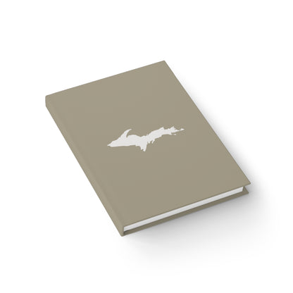 Michigan Upper Peninsula Blank Sketchbook (w/ UP Outline) | Petoskey Stone Beige