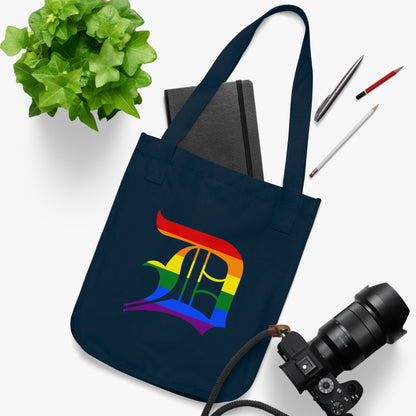 Detroit 'Old English D' Heavy Tote (Rainbow Pride Edition)