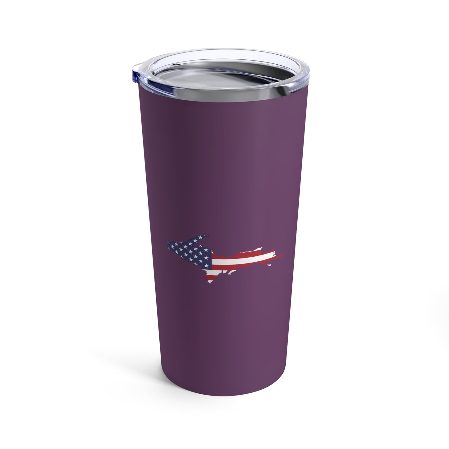 Michigan Upper Peninsula Tumbler (w/ UP USA Flag) | Plum - 20oz