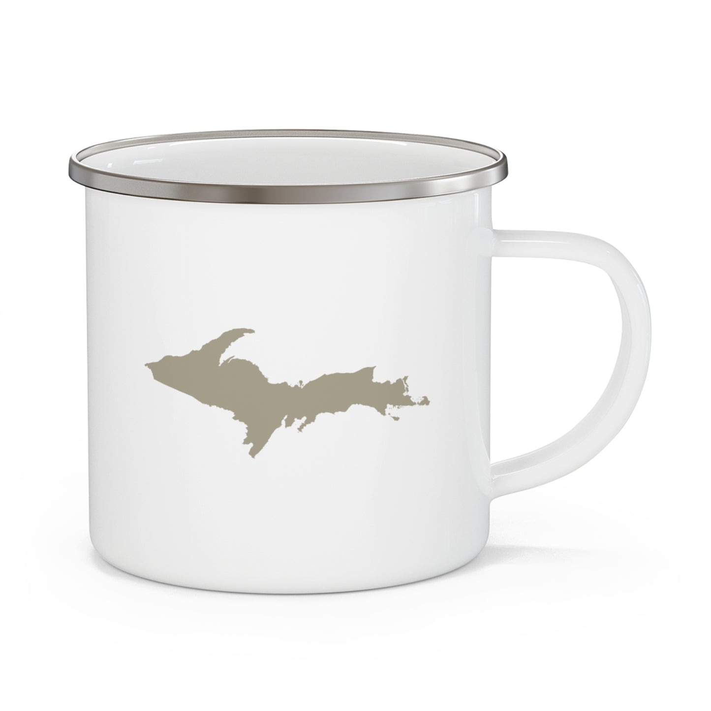 Michigan Upper Peninsula Camping Mug (Petoskey Stone Outline) | 12oz