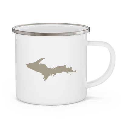 Michigan Upper Peninsula Camping Mug (Petoskey Stone Outline) | 12oz