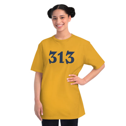 Detroit '313' T-Shirt (Angry Serif Font) | Organic Unisex