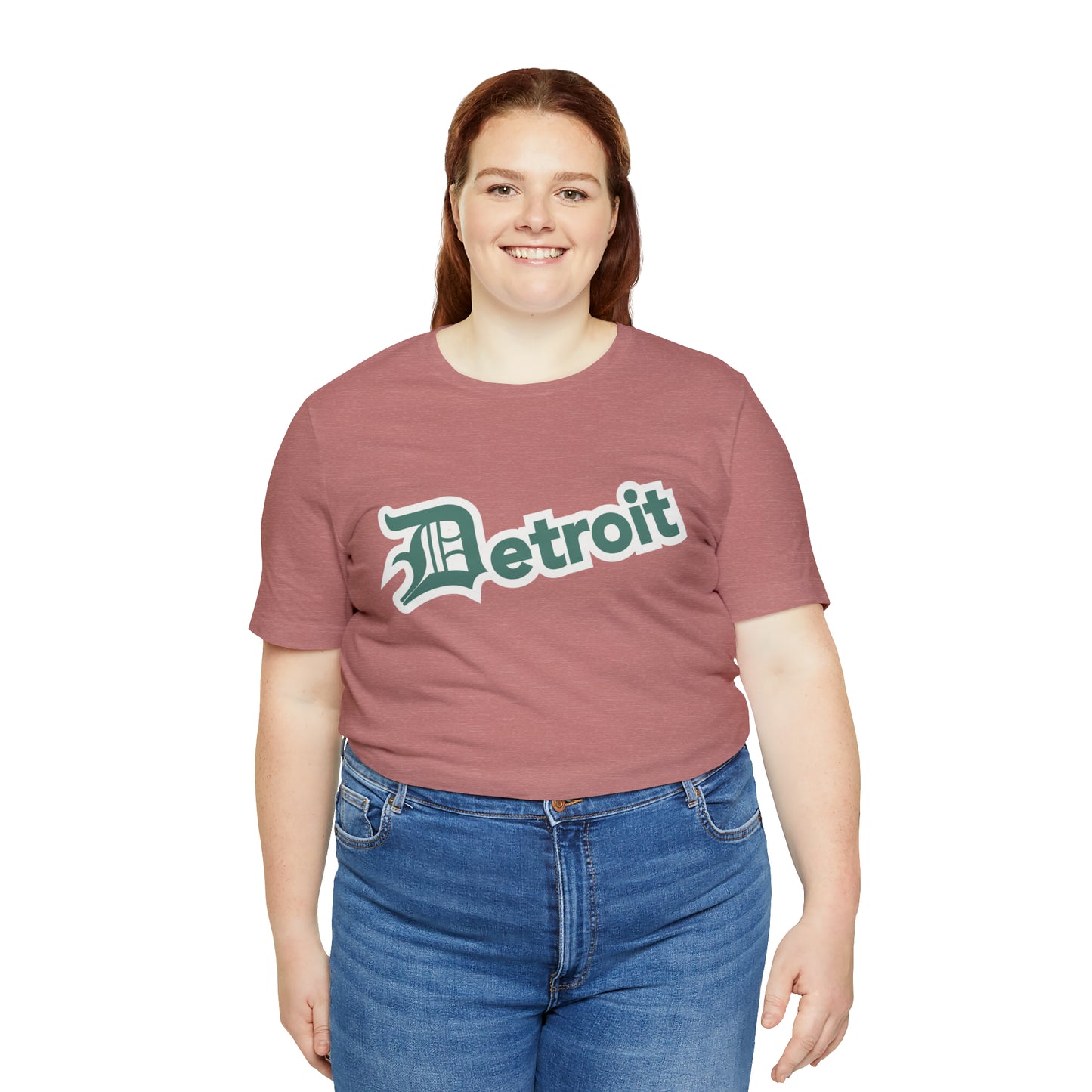 'Detroit' T-Shirt (Copper Green w/ Old English 'D') | Unisex Standard