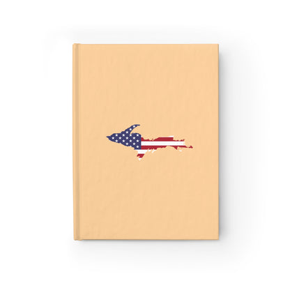 Michigan Upper Peninsula Blank Sketchbook (w/ UP USA Flag) | Pale Apricot