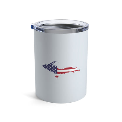 Michigan Upper Peninsula Tumbler (w/ UP USA Flag) | Gossy White - 10oz