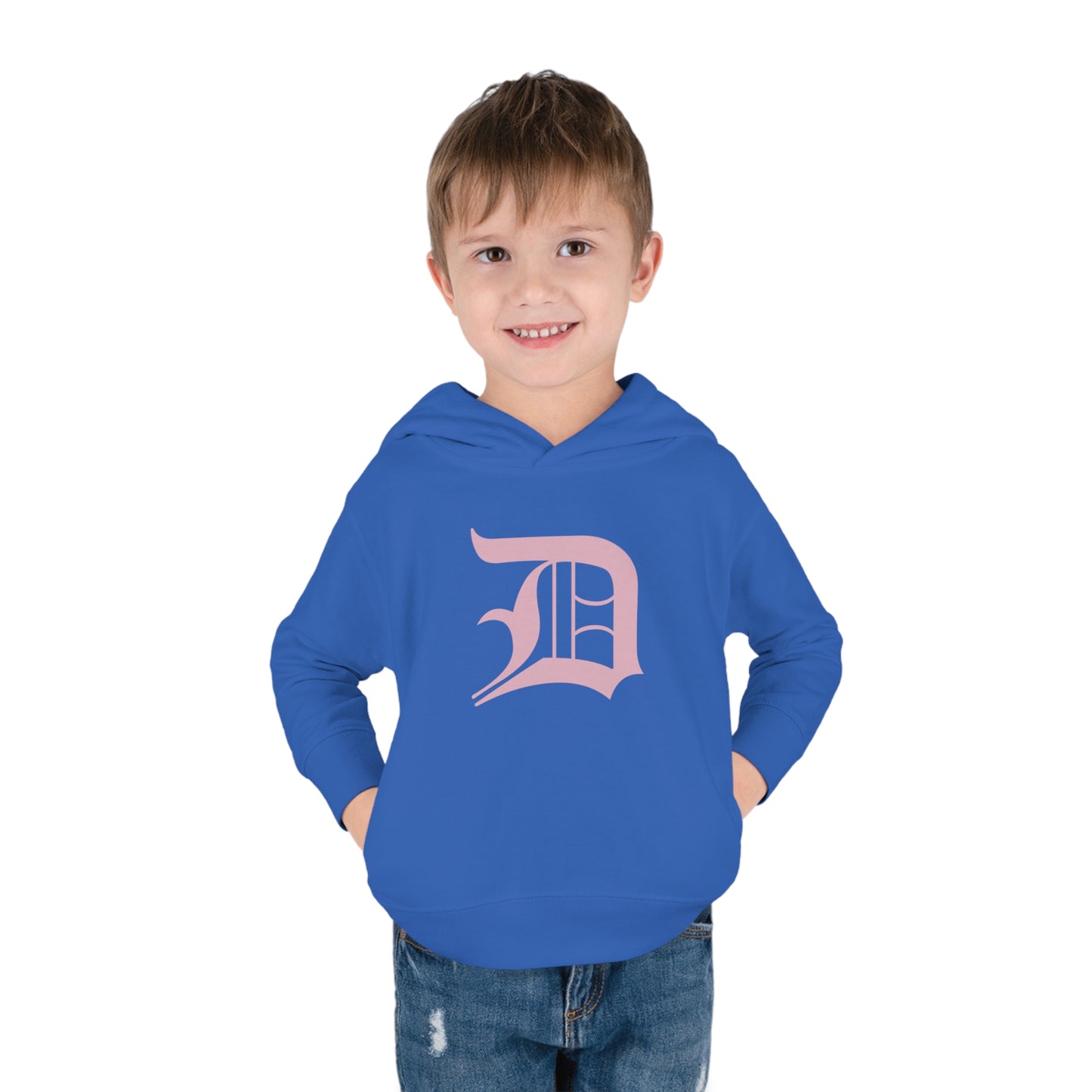 Detroit 'Old English D' Hoodie (Pink) | Unisex Toddler