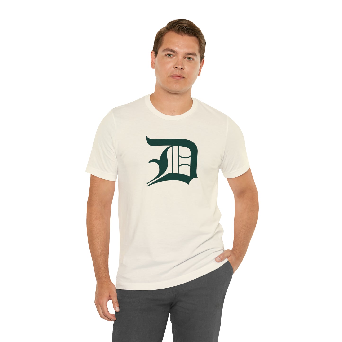 Detroit 'Old English D' T-Shirt (Laconic Green) | Unisex Standard