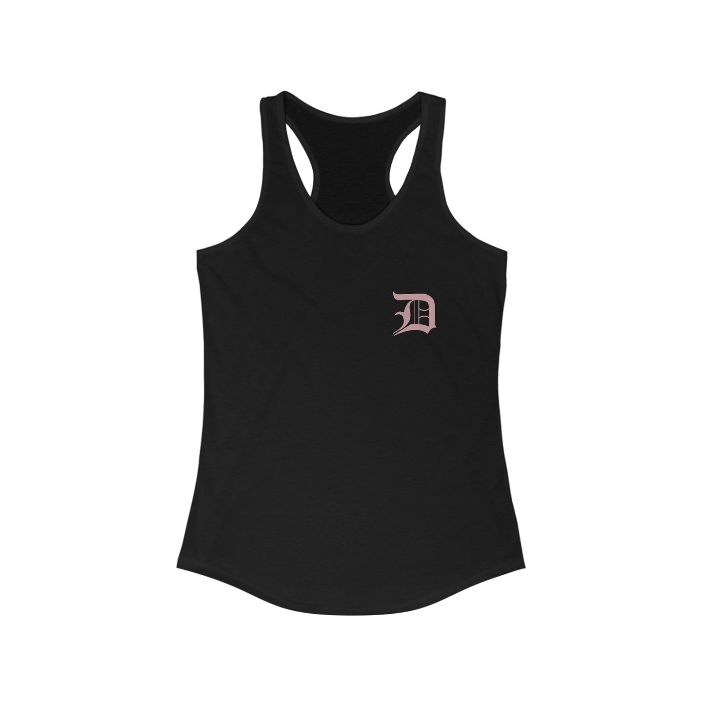 Detroit 'Old English D' Tank Top (Mini Cherry Blossom Pink 'D') | Women's Racerback