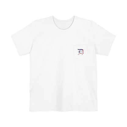 Detroit 'Old English D' Pocket T-Shirt (Patriotic Edition)| Unisex Standard