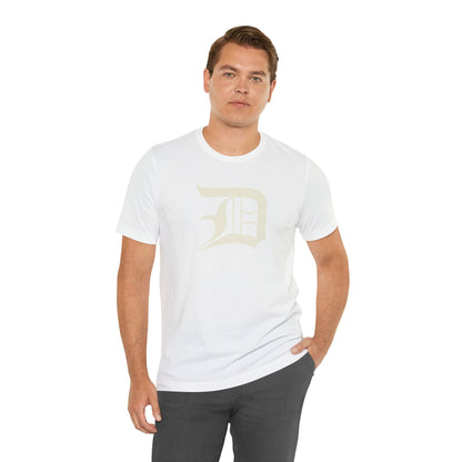 Detroit 'Old English D' T-Shirt (Ivory White) | Unisex Standard