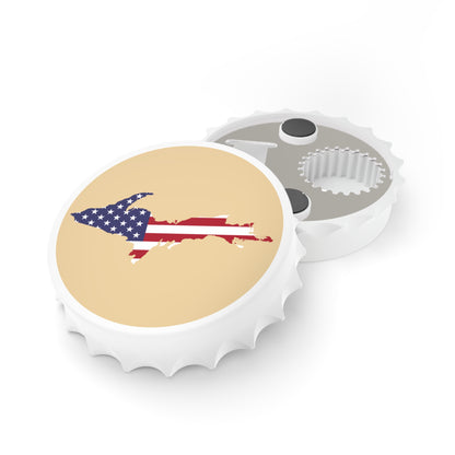 Michigan Upper Peninsula Bottle Opener (w/ UP USA Flag ) | Maple Color