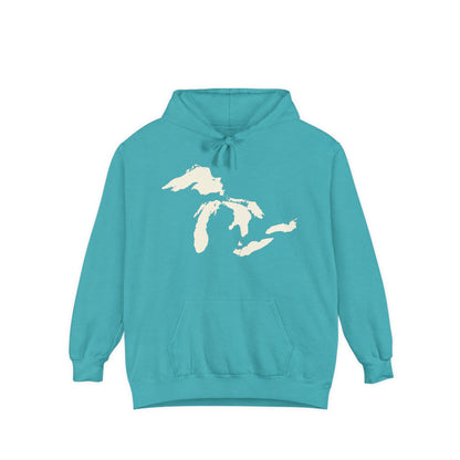 Great Lakes Hoodie (Ivory White) | Unisex Garment-Dyed