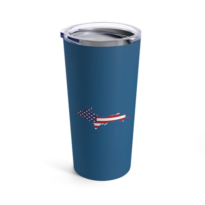 Michigan Upper Peninsula Tumbler (w/ UP USA Flag) | Blueberry - 20oz