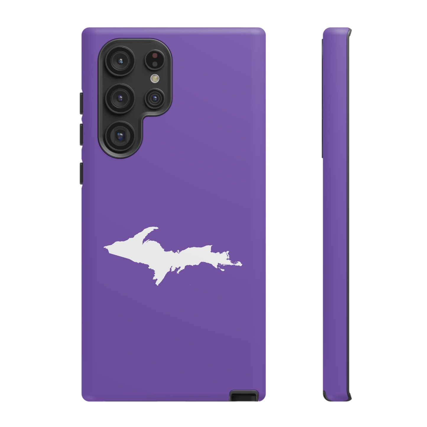 Michigan Upper Peninsula Tough Phone Case (Lake Iris w/ UP Outline) | Samsung & Pixel Android