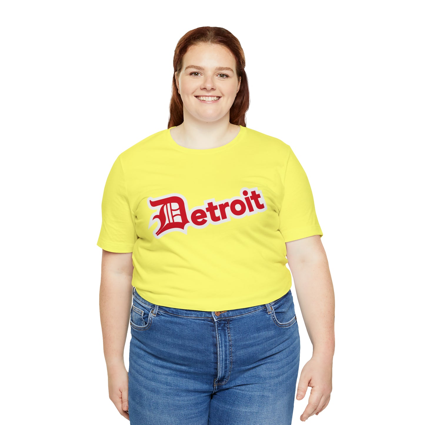 'Detroit' T-Shirt (Aliform Red w/ Old English 'D') | Unisex Standard