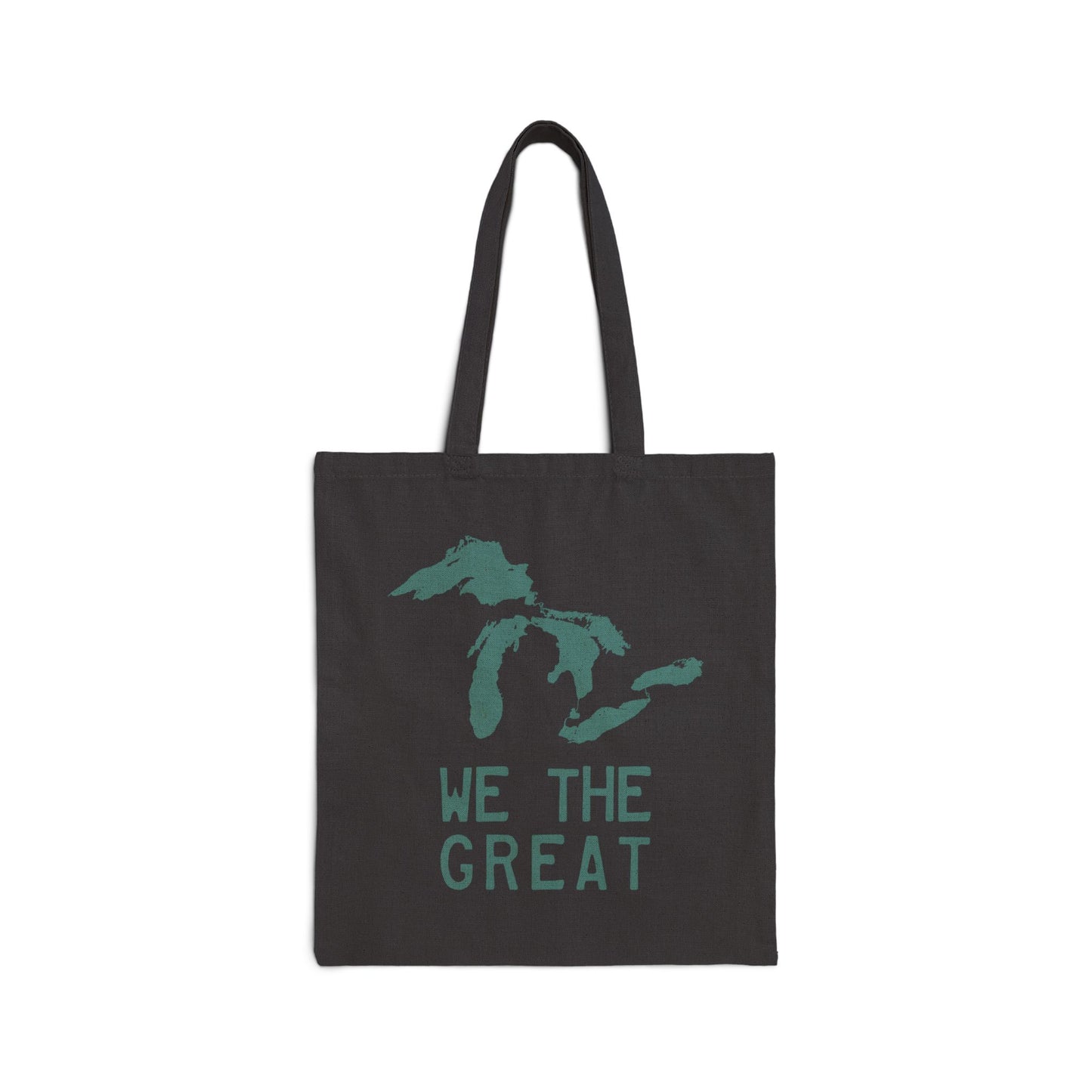 Great Lakes 'We The Great' Light Tote Bag | Copper Green