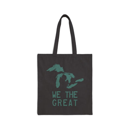 Great Lakes 'We The Great' Light Tote Bag | Copper Green