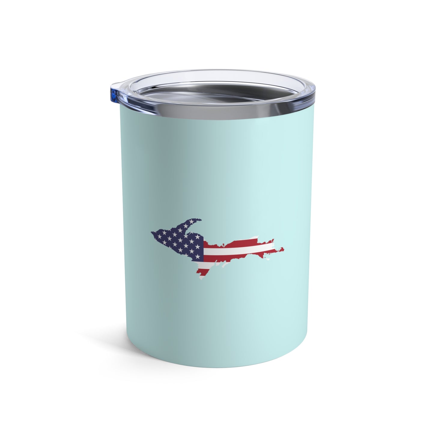 Michigan Upper Peninsula Tumbler (w/ UP USA Flag) | Cyan - 10oz