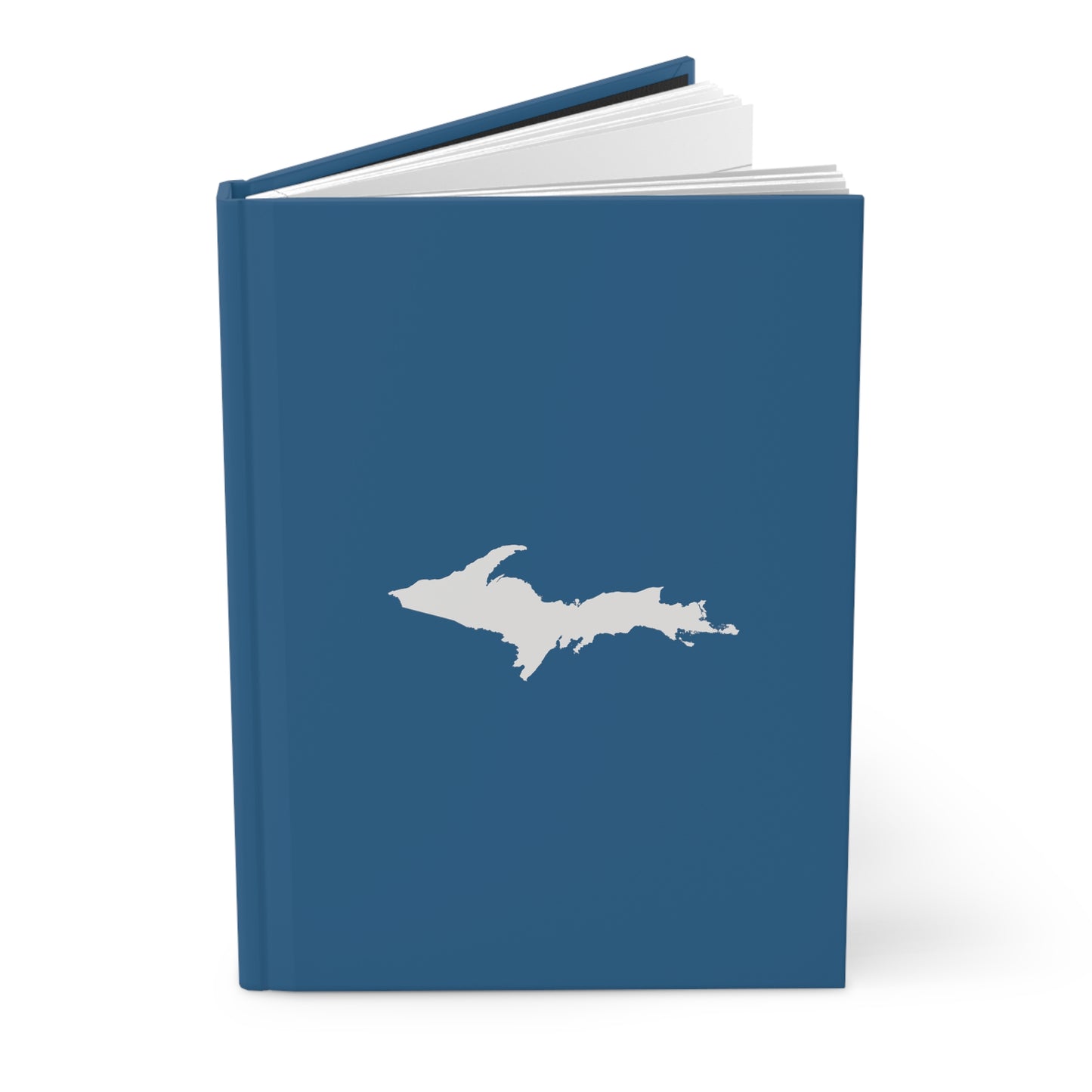 Michigan Upper Peninsula Hardcover Journal (Blueberry w/ UP Outline) | Ruled - 150pgs