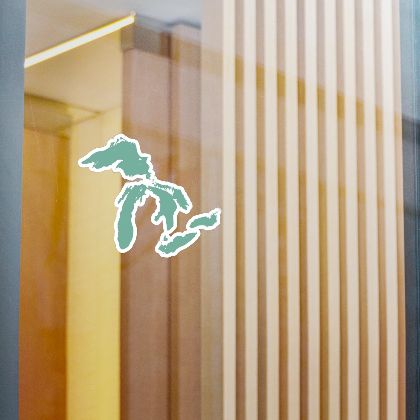 Great Lakes Kiss-Cut Windshield Decal | Mint Green