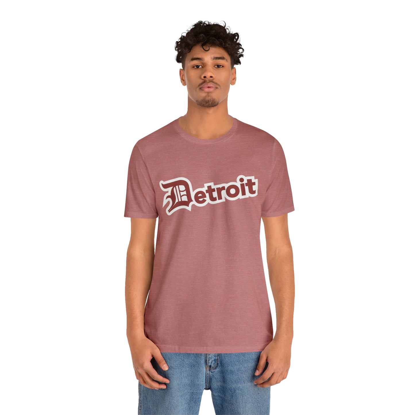 'Detroit' T-Shirt (Ore Dock Red w/ Old English 'D') | Unisex Standard